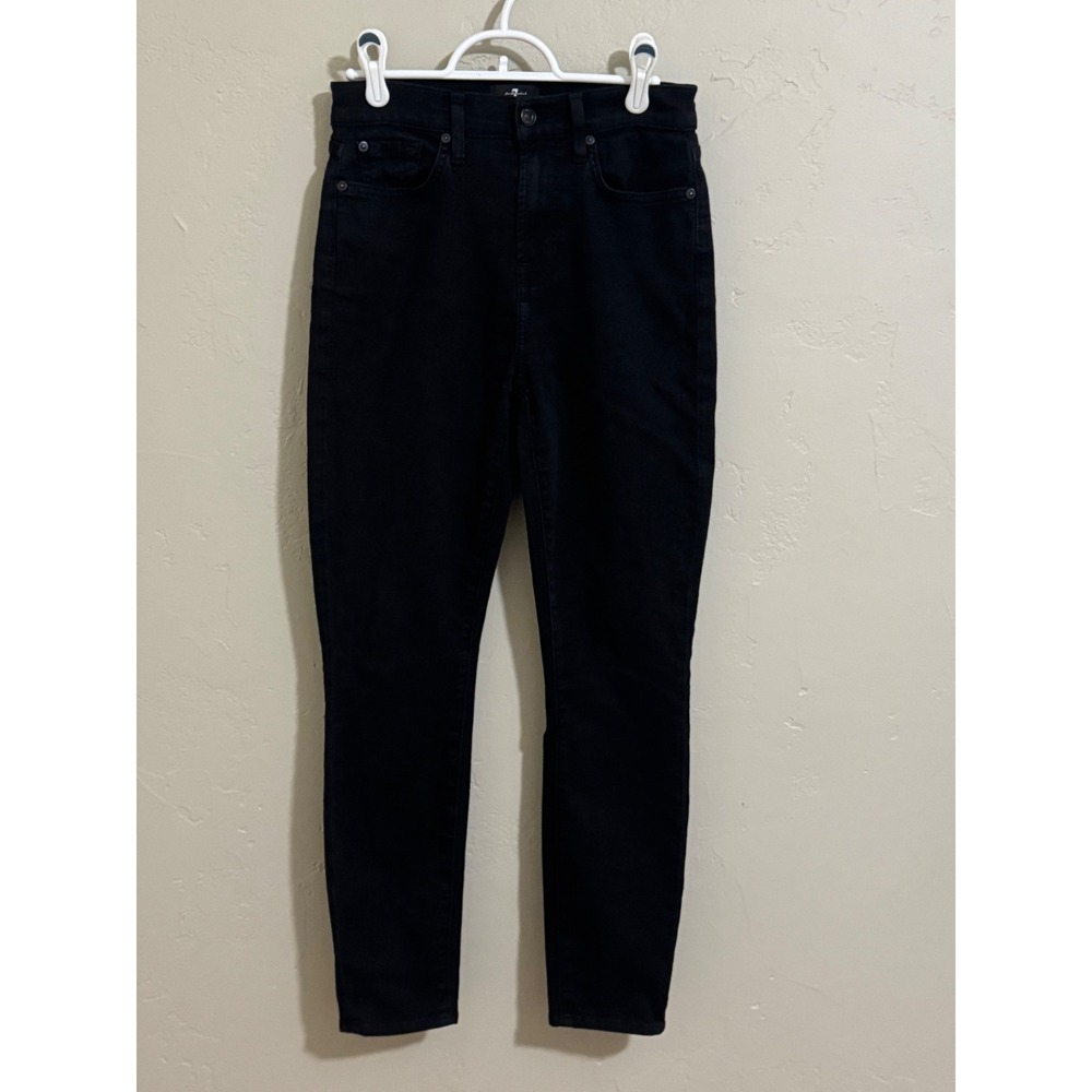 7 For All Mankind HIGH WAIST ANKLE GWENEVERE size 26 black